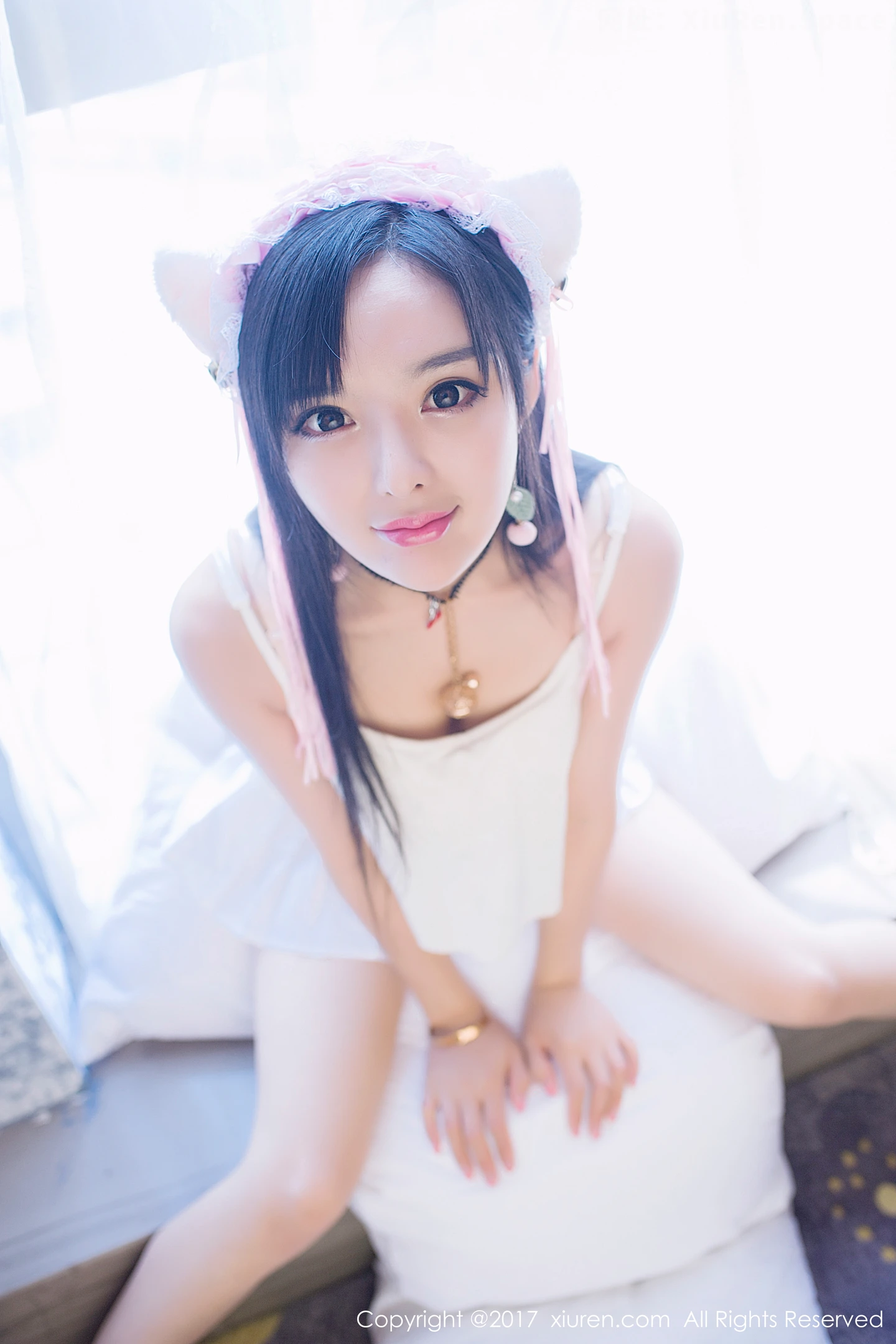 图片[2]-[XiuRen秀人网]VOL.874 嫩模柠檬baby居家白色吊带猫女郎+日系体操服完美诱惑写真47P-秀人网官方网站